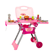 Kinderbarbecue Grill met Licht & Geluid - Roze