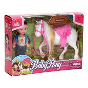 Mini Pop Meisje met Pony - Wit