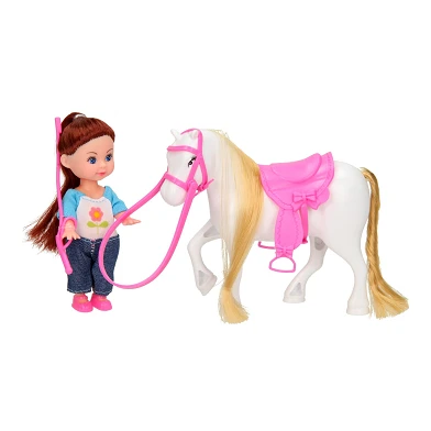 Mini Pop Meisje met Pony - Wit