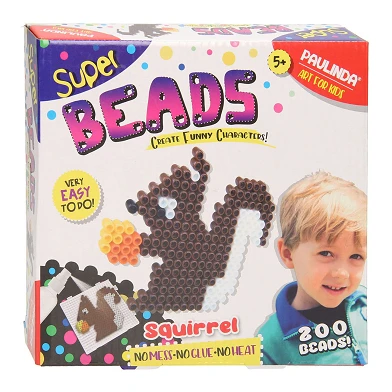 Super Beads Eichhörnchen mit Eichel, 200 Stück.