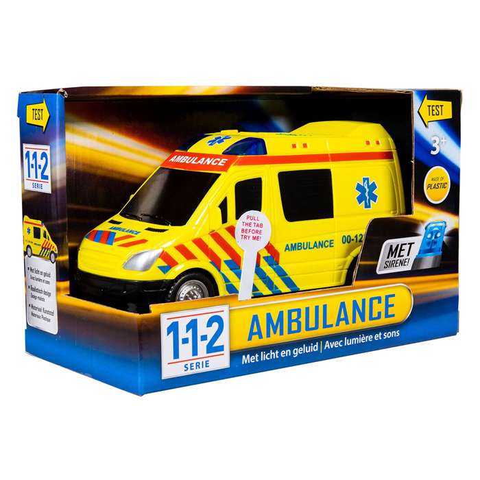 Ambulance 112 Rescue Racers avec lumière et son