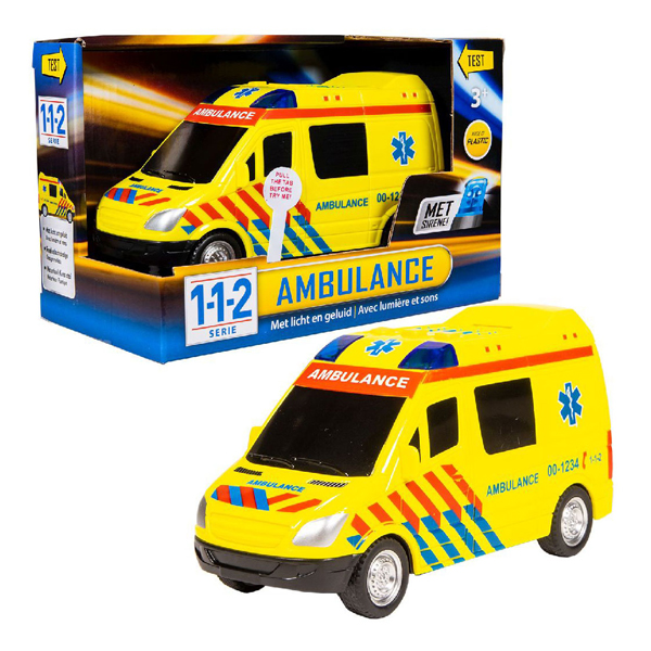 Ambulance 112 Rescue Racers avec lumière et son