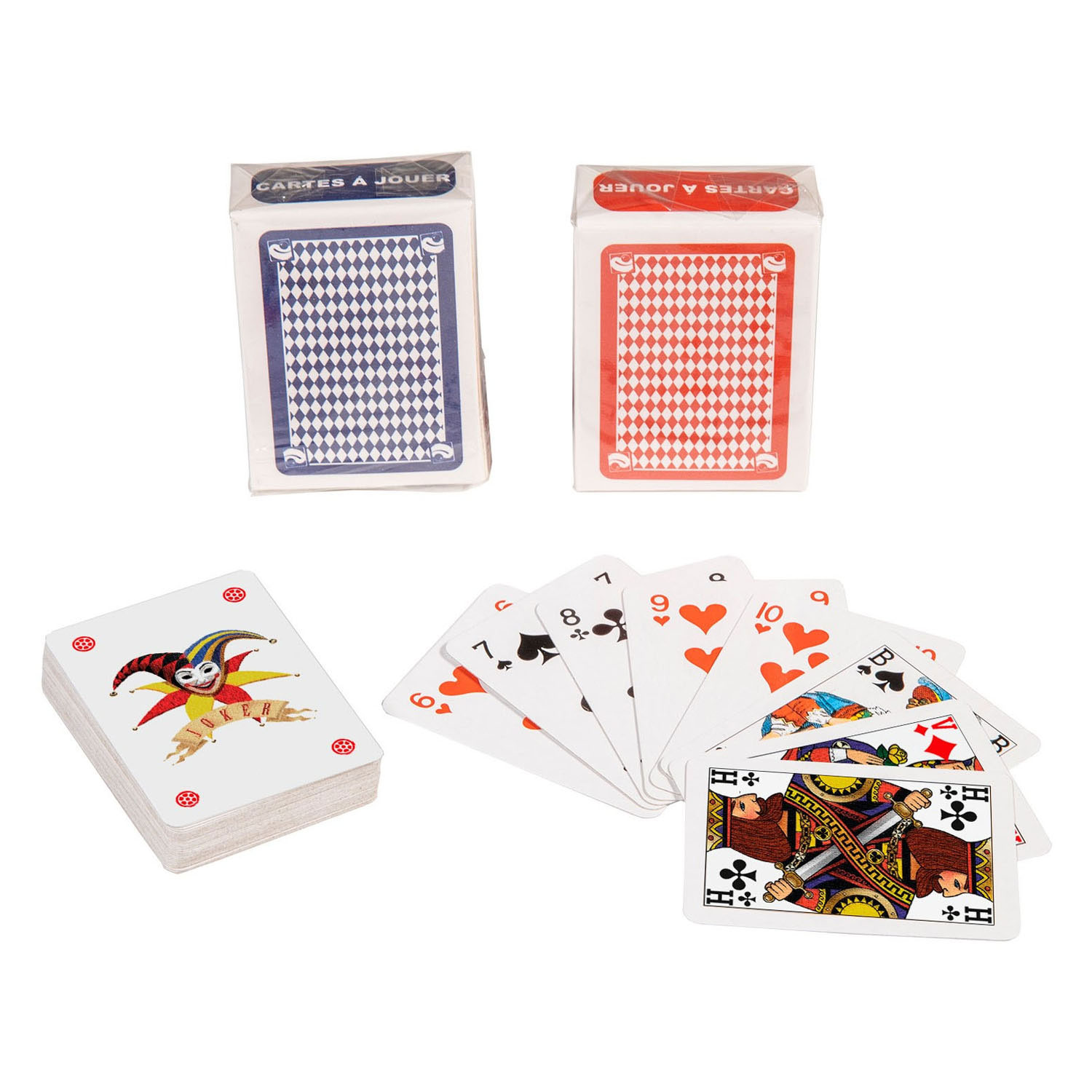 Clown Games Mini cartes à jouer, lot de 2