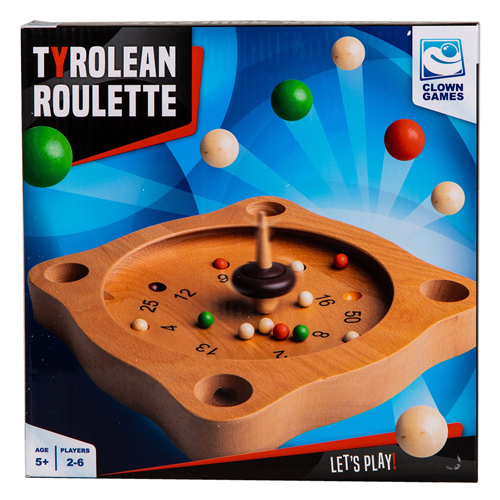 Clown Games Tiroler Roulette Brettspiel aus Holz