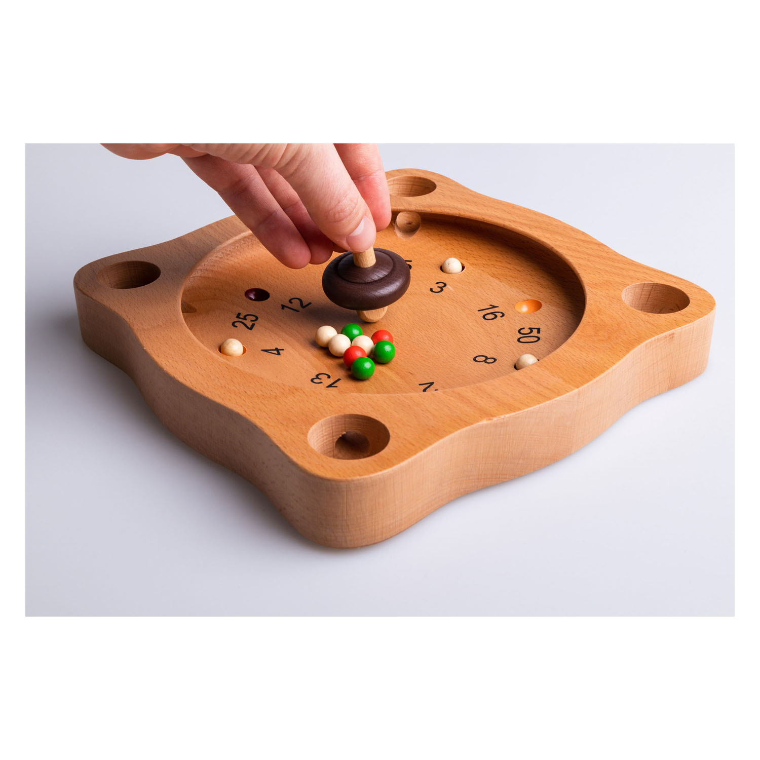 Clown Games Tiroler Roulette Brettspiel aus Holz