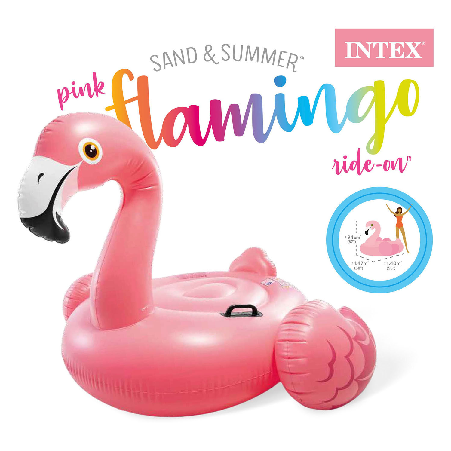 Intex aufblasbarer Flamingo zum Aufsitzen