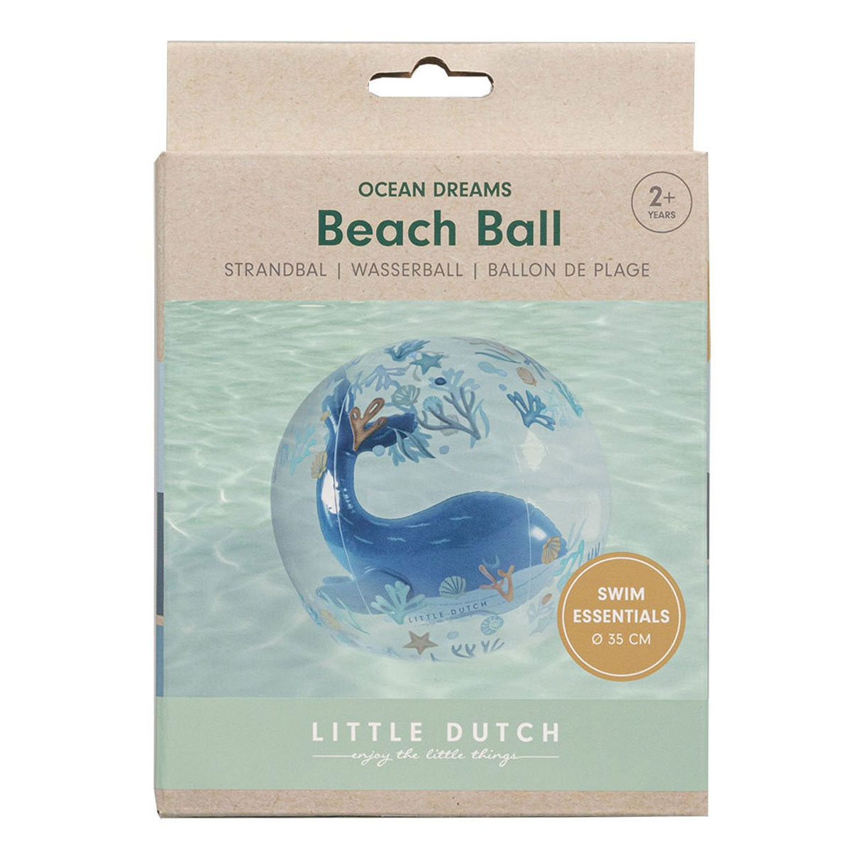 Little Dutch Ocean Dreams Strandbal 3D Figuur Blauw