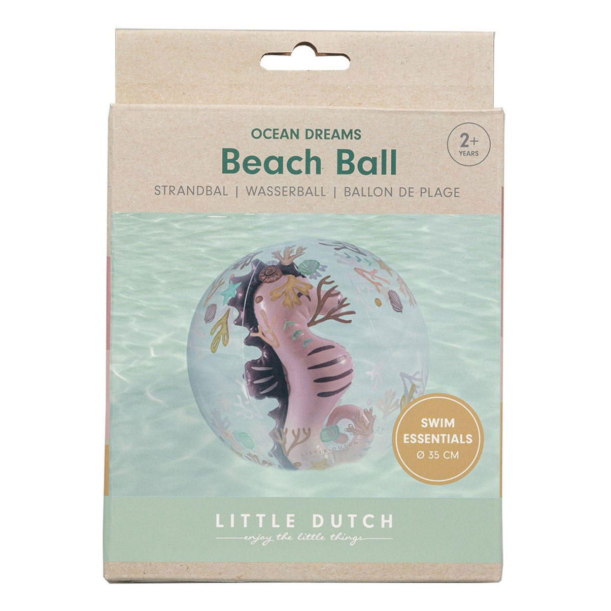 Little Dutch Ocean Dreams Strandbal 3D Figuur Roze