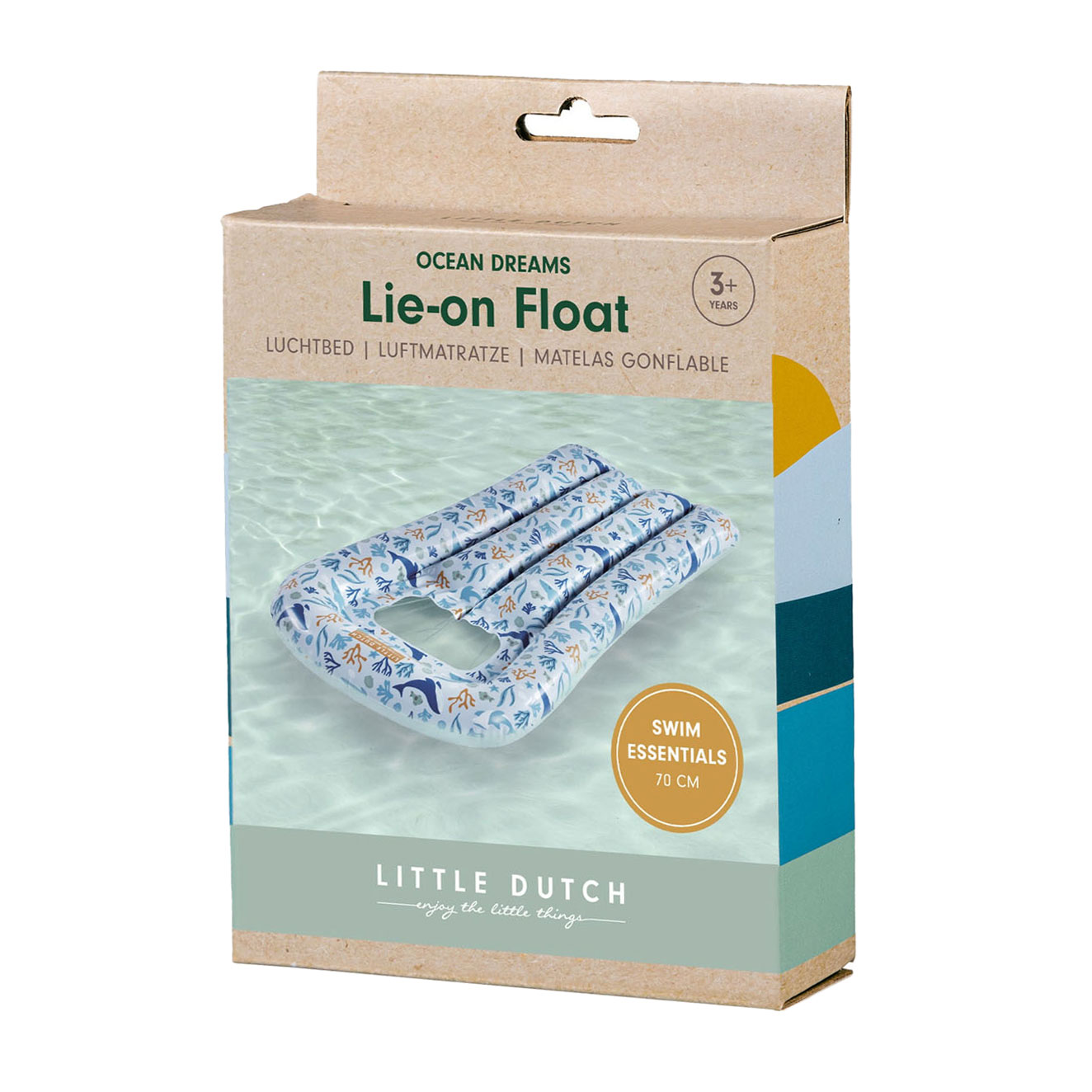 Little Dutch Ocean Dreams Luchtbed Blauw