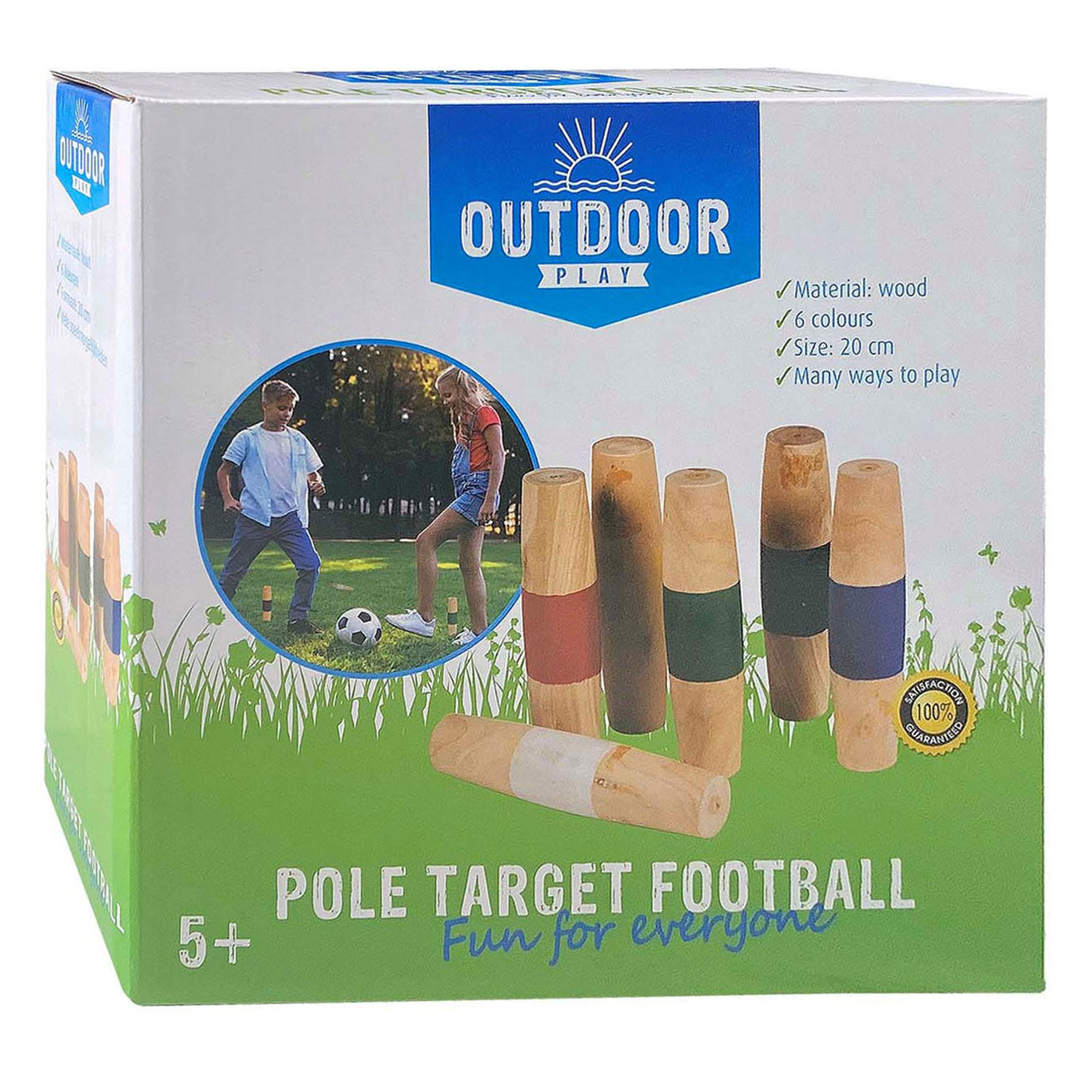 Outdoor Play Houten Paaltjes Voetbal