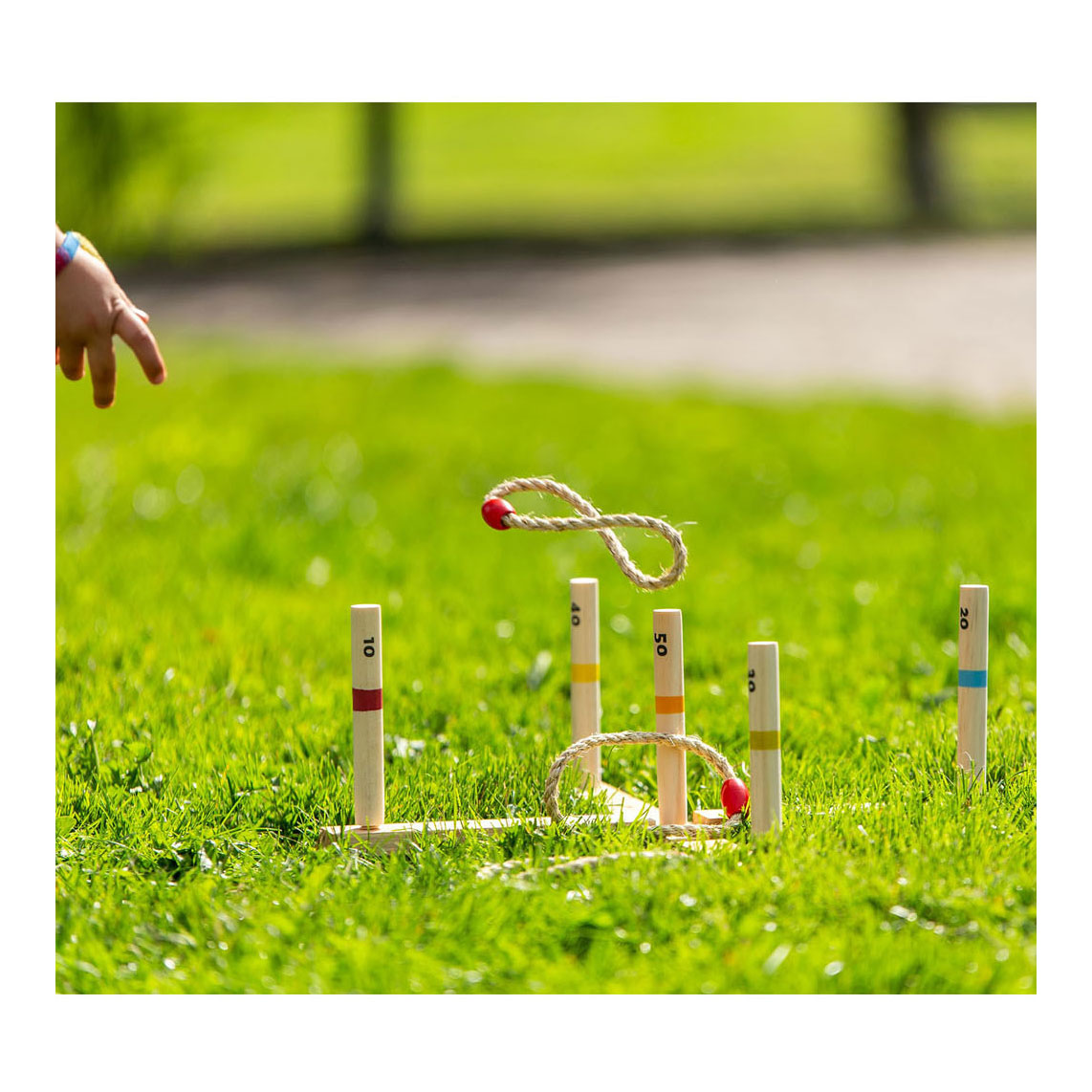 Outdoor- Play, hölzernes Ringwurfspiel