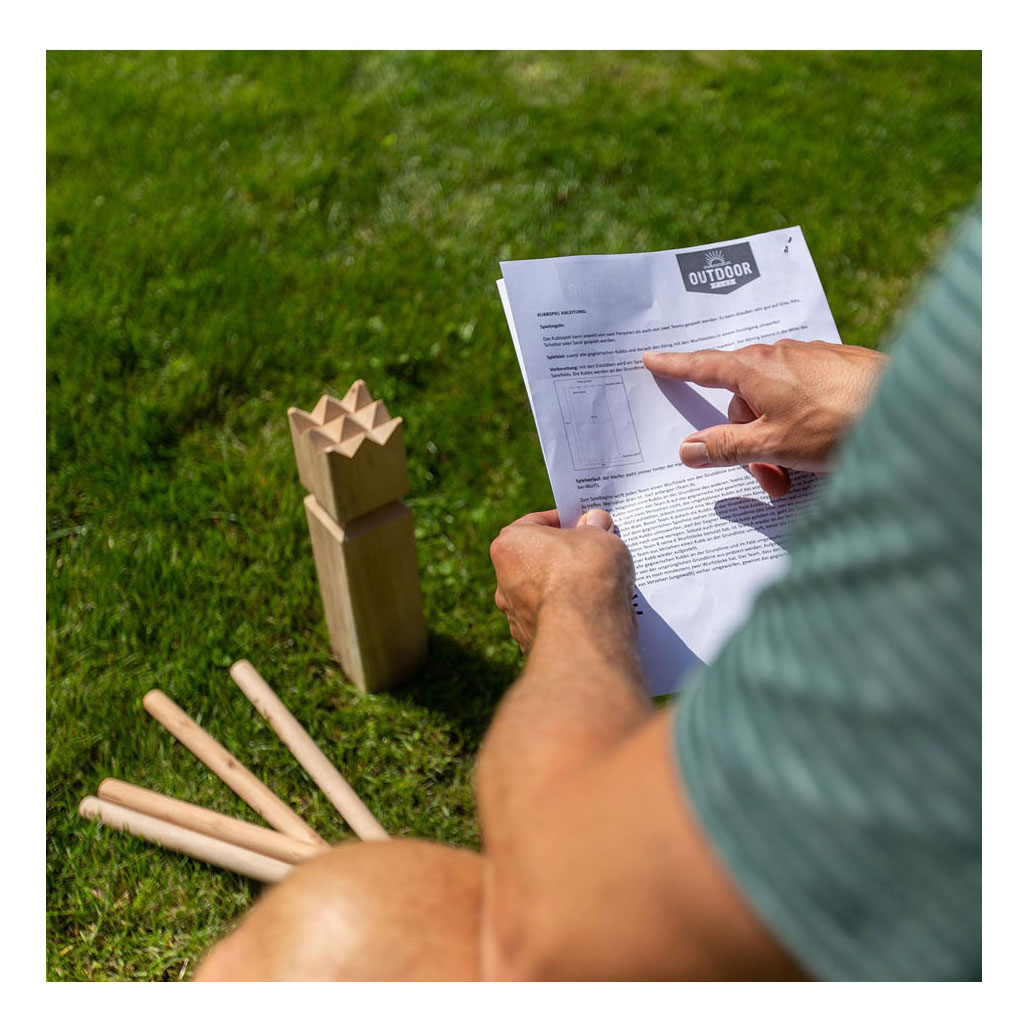 Play d'extérieur en bois Kubb Game officiel