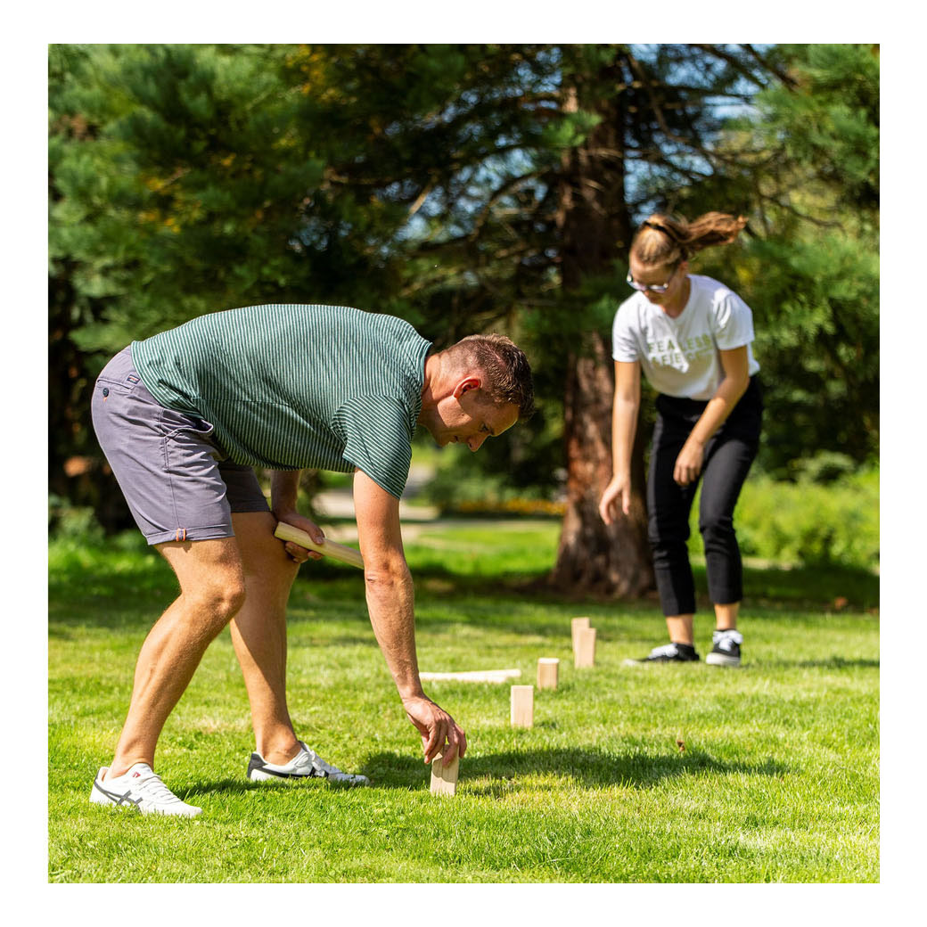 Play d'extérieur en bois Kubb Game officiel