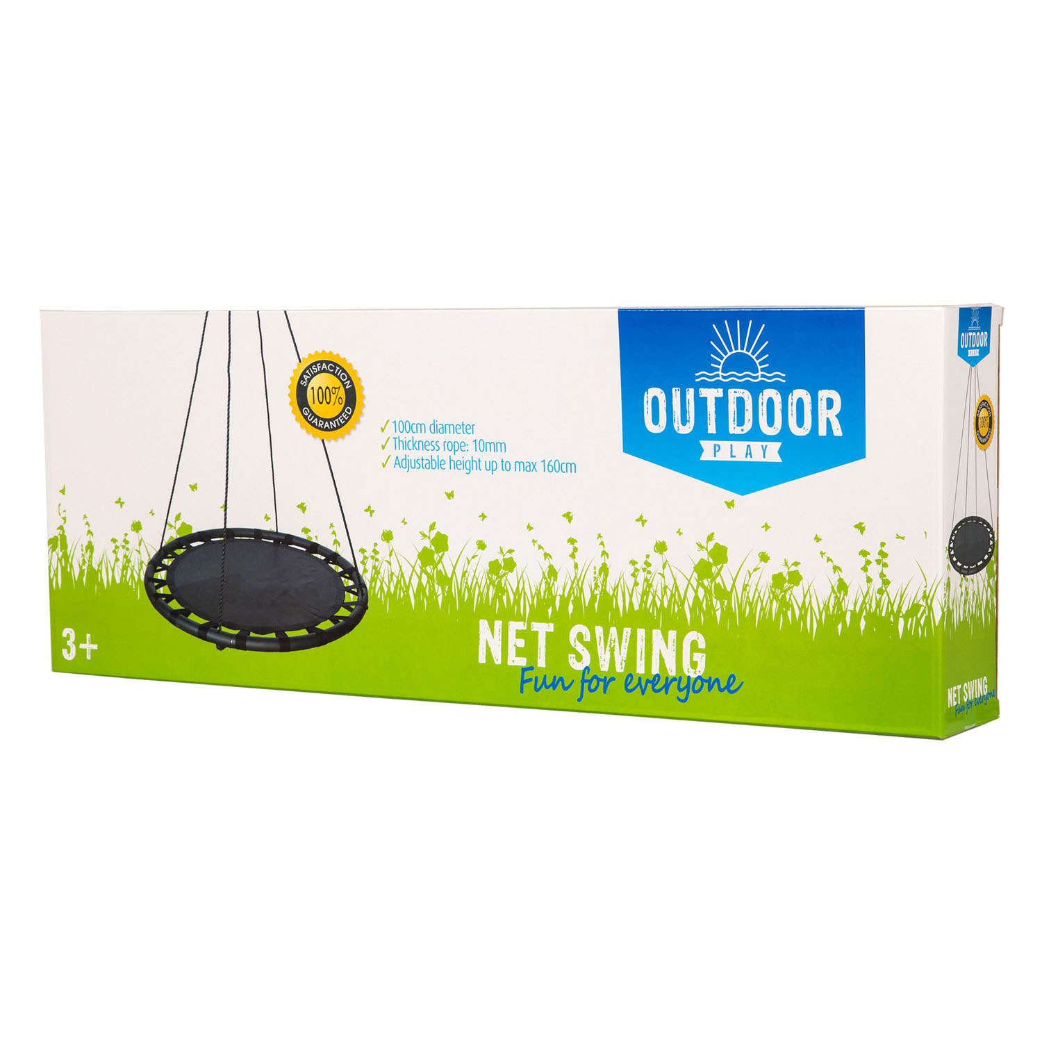 Outdoor Play Mattschwarz, 100 cm