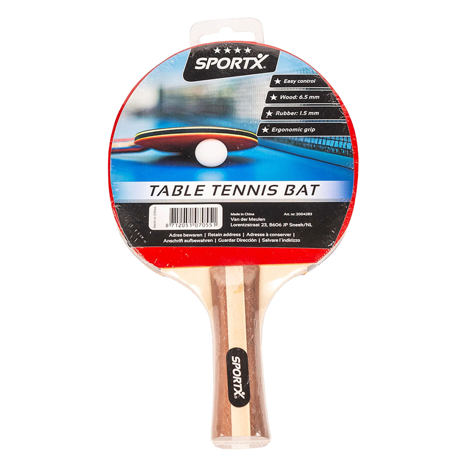 Raquette de tennis de table SportX, 4 étoiles