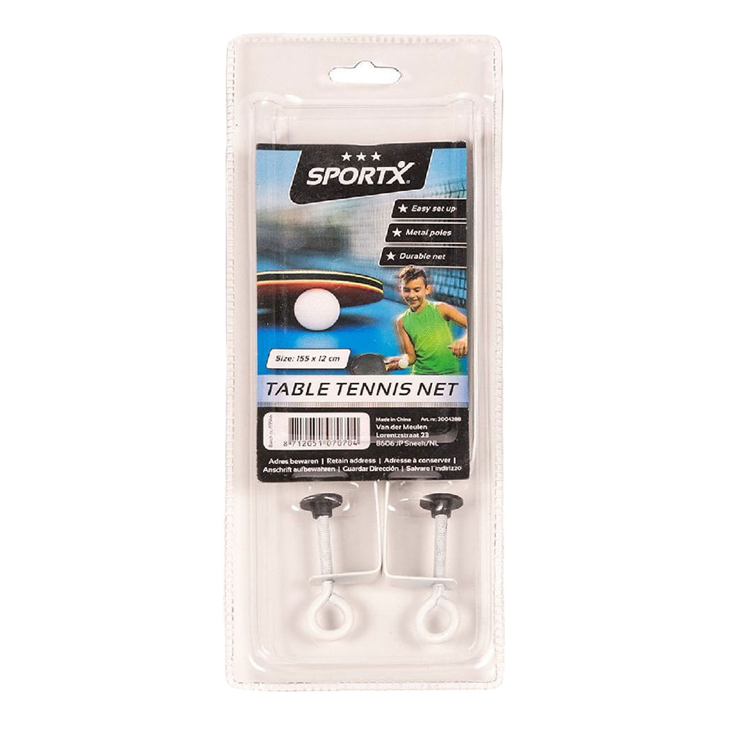 Filet de tennis de table SportX sous blister