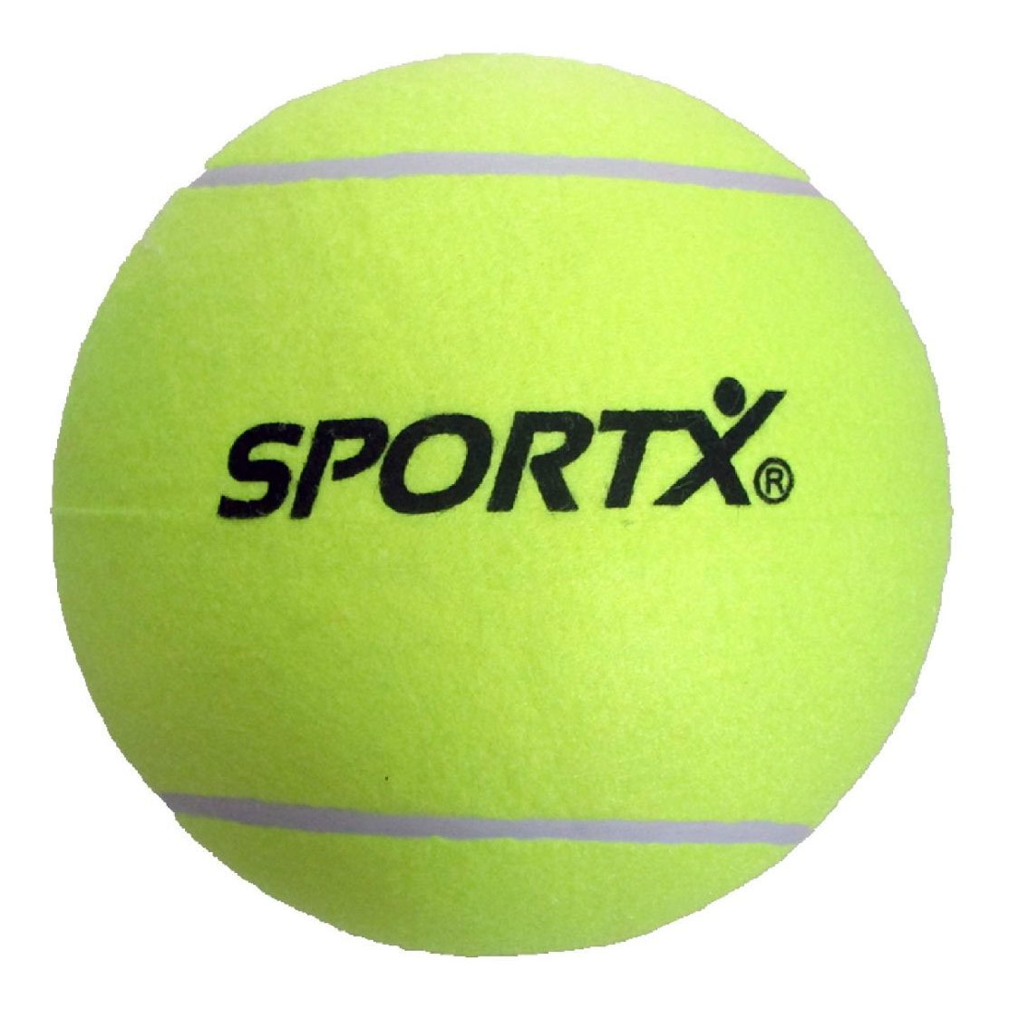 Balle de tennis SportX Jumbo XL jaune, 22 cm