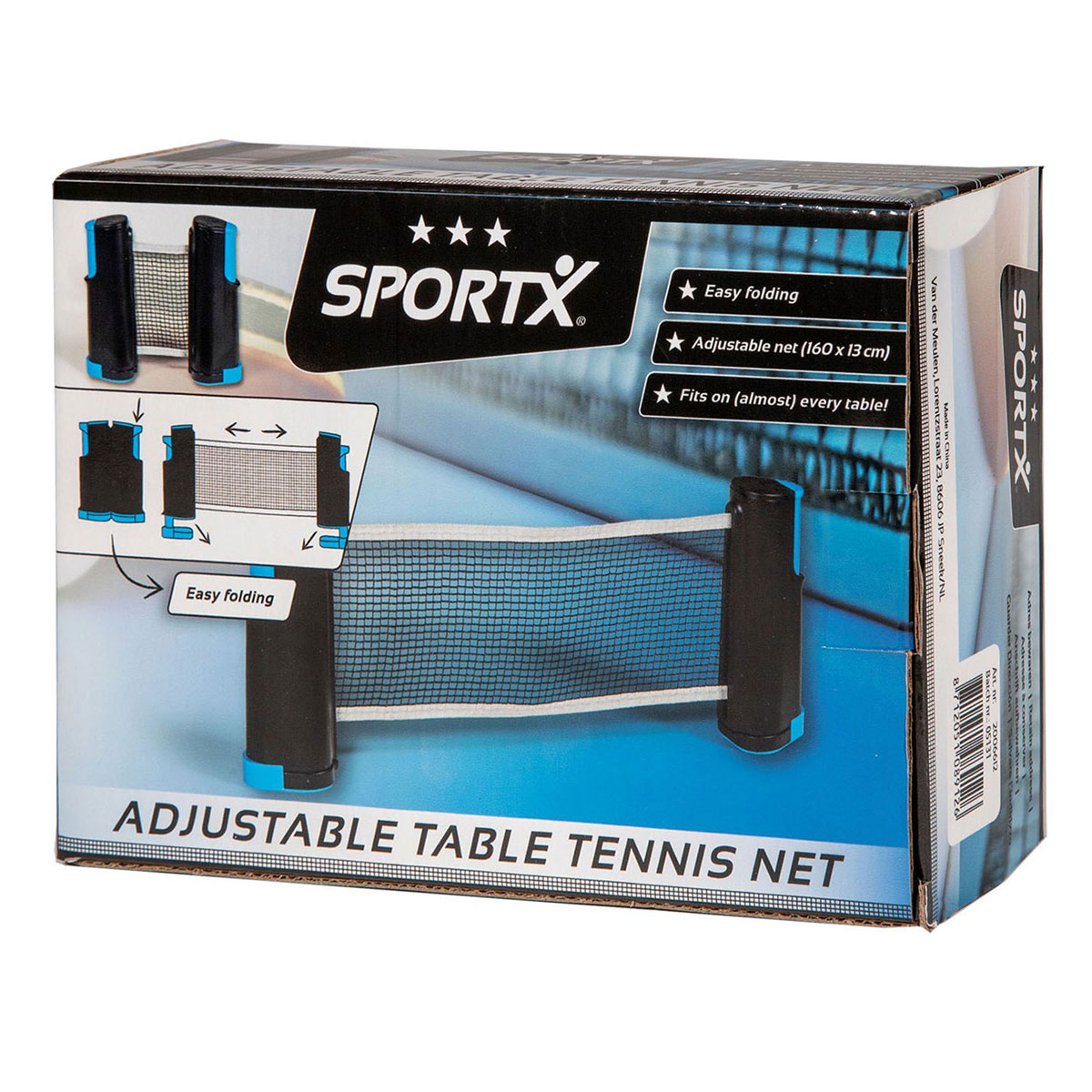 Filet de tennis de table enroulable SportX