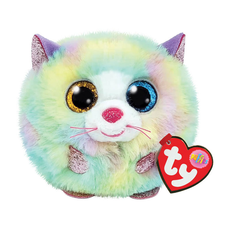 Ty Teeny Puffies Chat chiné, 10 cm