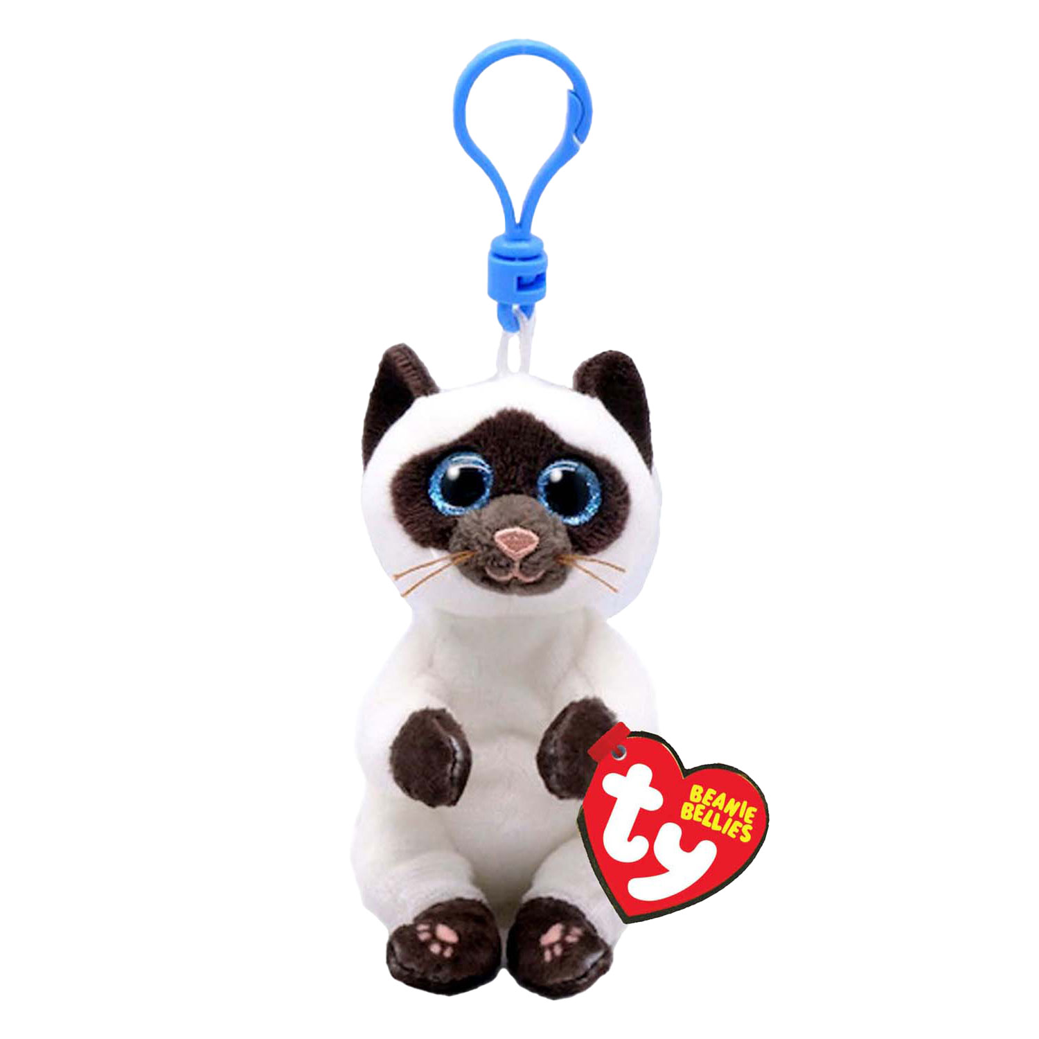 Ty Beanie Babies Bellies Clip Miso Siamois, 10 cm