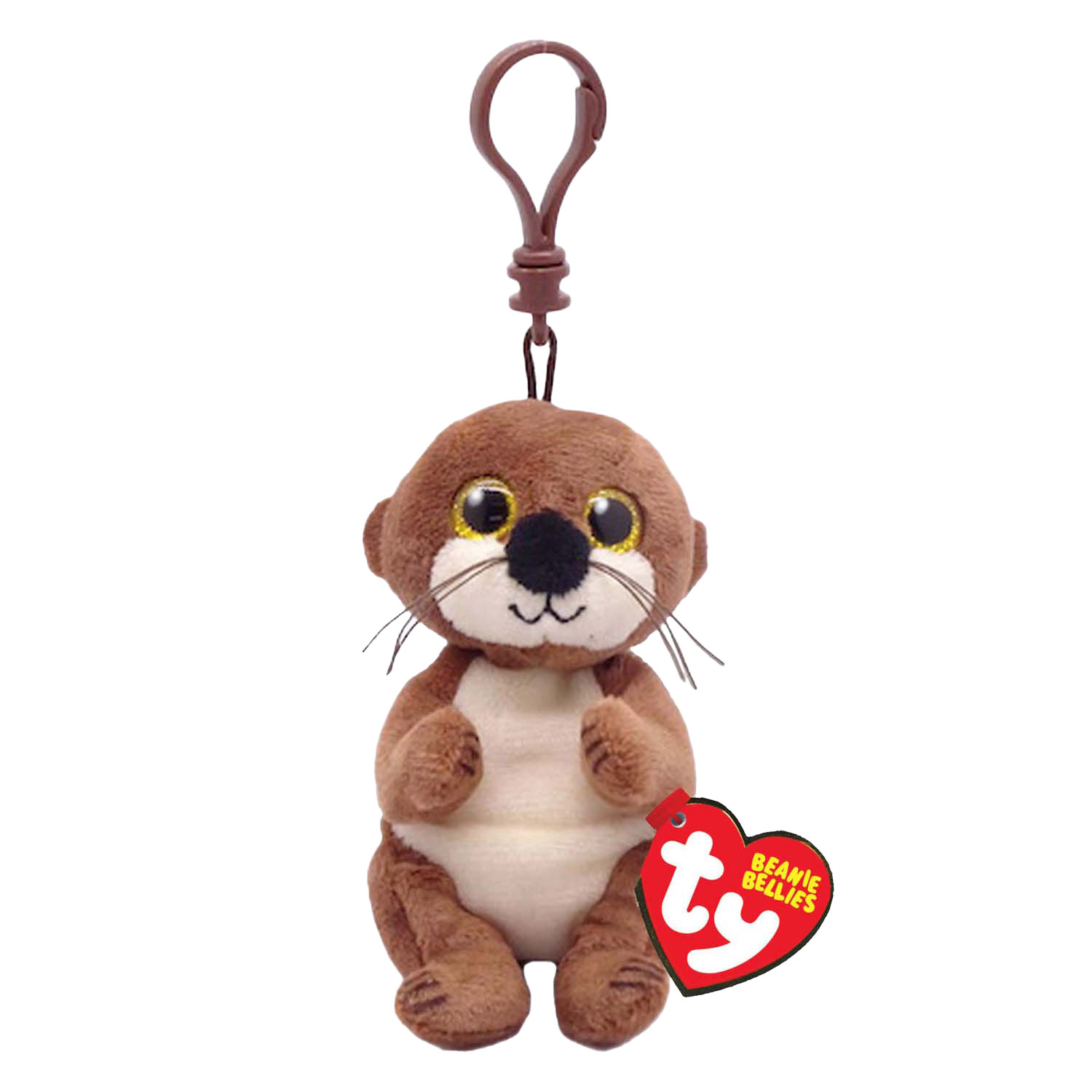 Ty Beanie Babies Clip ventre Mitch Otter, 10 cm