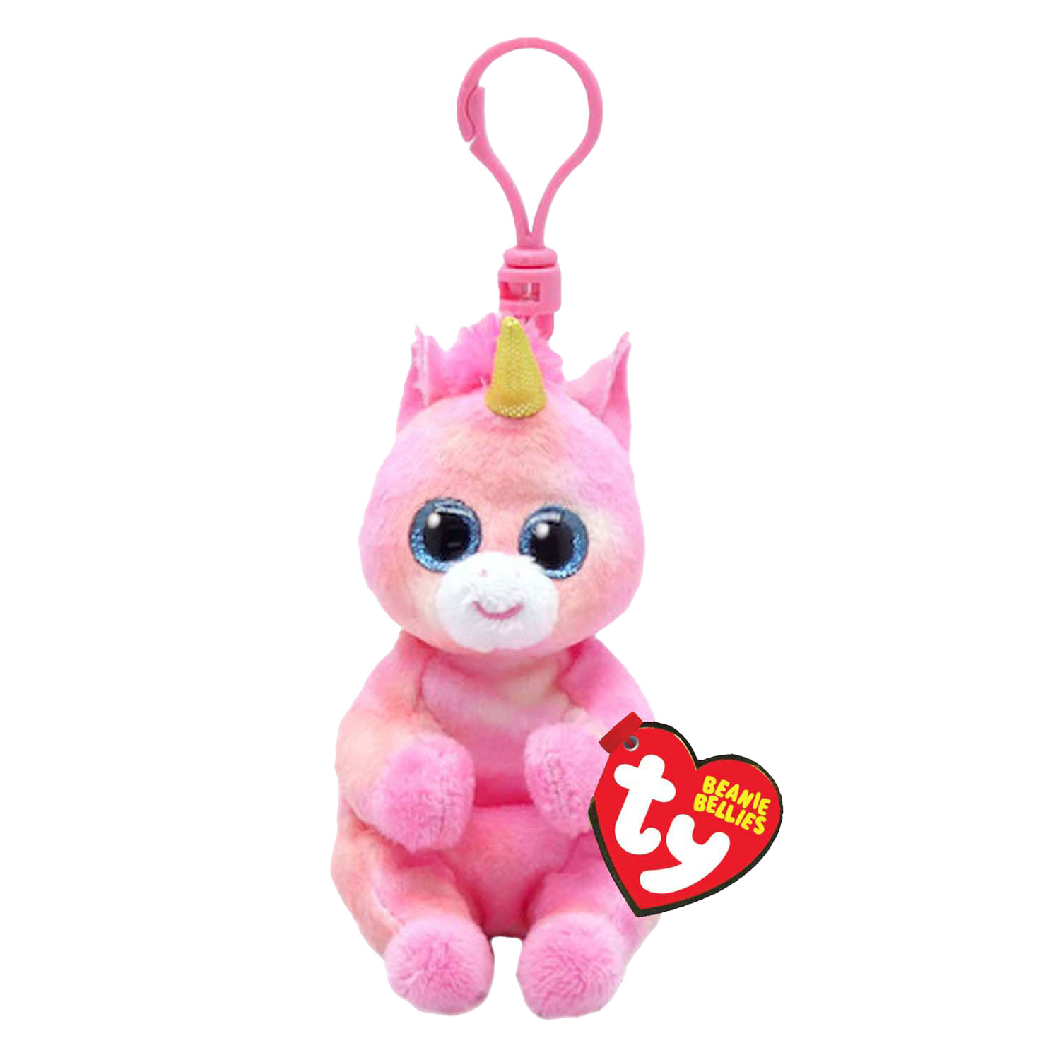 Ty Beanie Babies Bellies Clip Skylar Einhorn, 10 cm