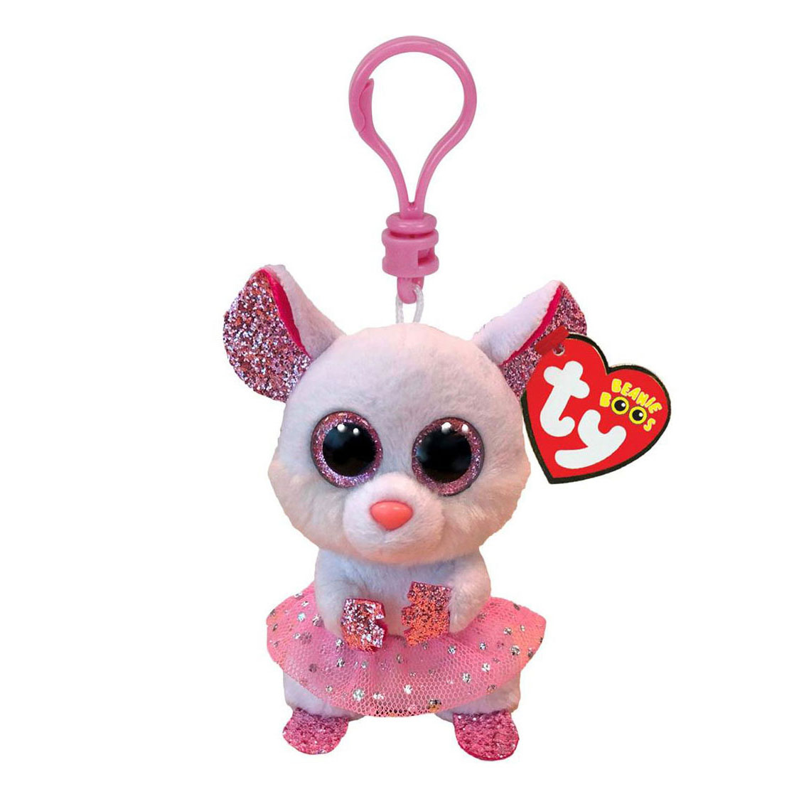 Ty Beanie Boo's Clip Nina Souris, 7 cm