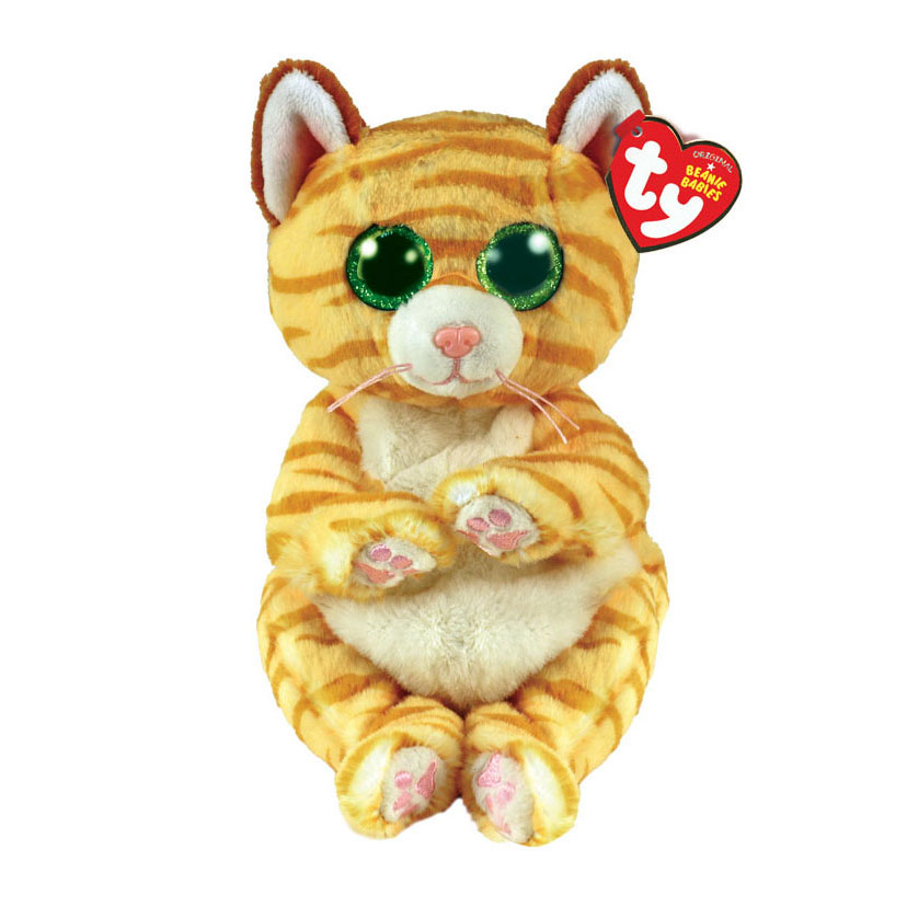 Ty Beanie Babies Bellies Mango Stripey Chat, 15 cm