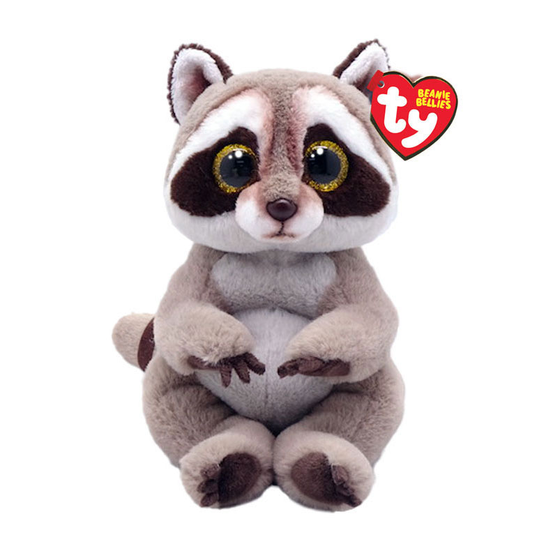 Ty Beanie Babies Bellies Petey Raccoon, 15cm