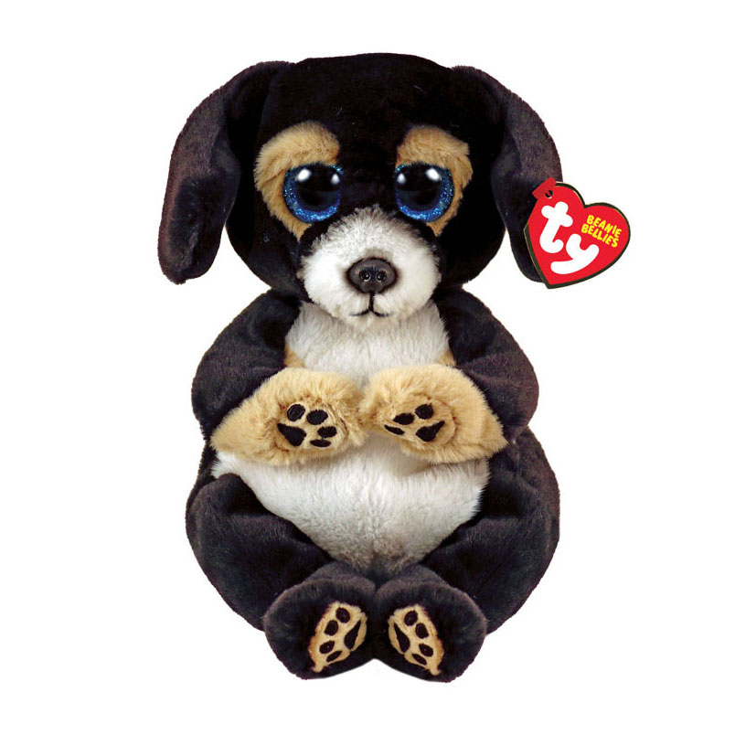 Ty Beanie Babies Bellies Ranger Chien Noir, 15 cm