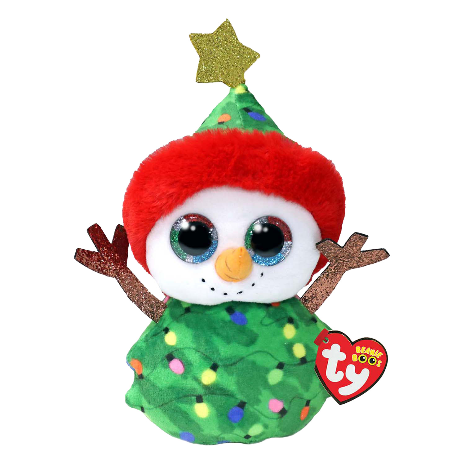 Weihnachts-Schneemann-Girlande von Ty Beanie Boo, 15 cm