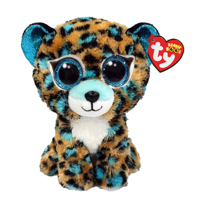 Ty Beanie Boo's Cobalt Leopard, 15cm