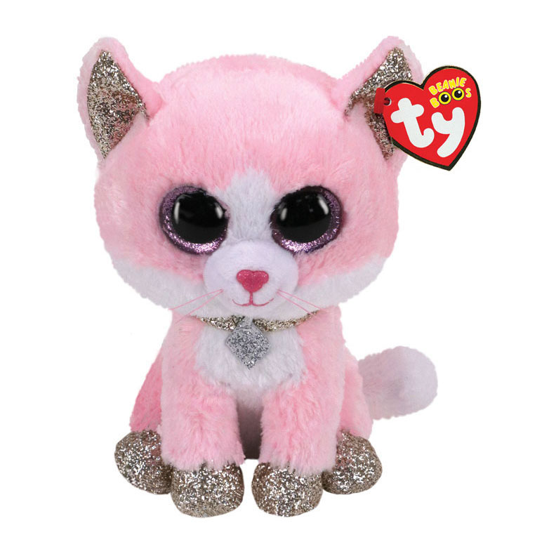 Ty Beanie Boo's Fiona Chat Rose, 15 cm