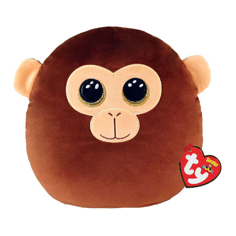 Ty Squish a Boo Dunston Singe marron, 20 cm