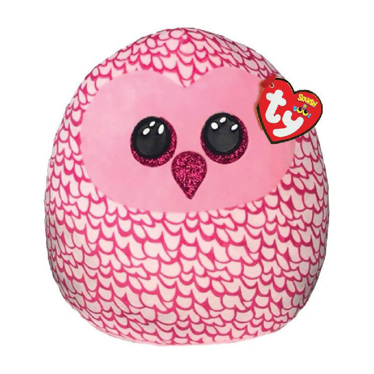 Ty Squish a Boo Pinky Owl, 20cm