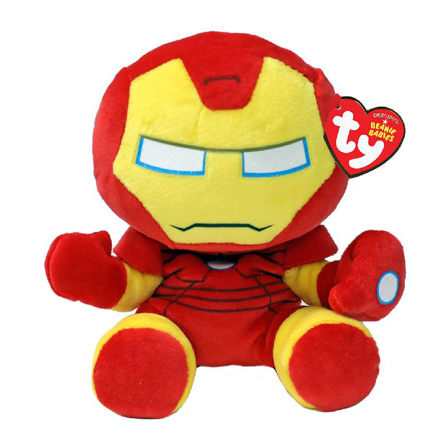 Ty Beanie Babies Marvel Iron Man doux, 15 cm