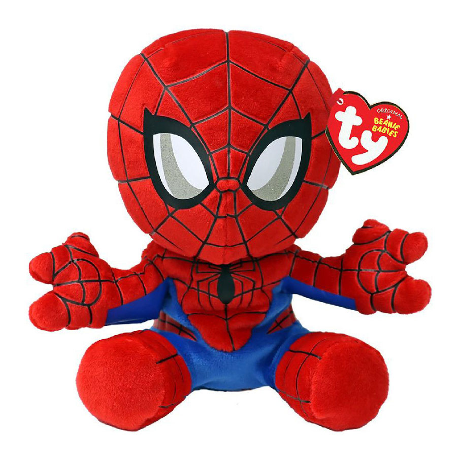 Ty Beanie Babies Marvel Spiderman doux, 15 cm