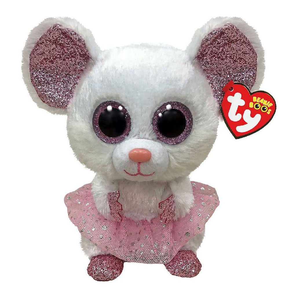 Ty Beanie Buddy Nina Souris, 24 cm