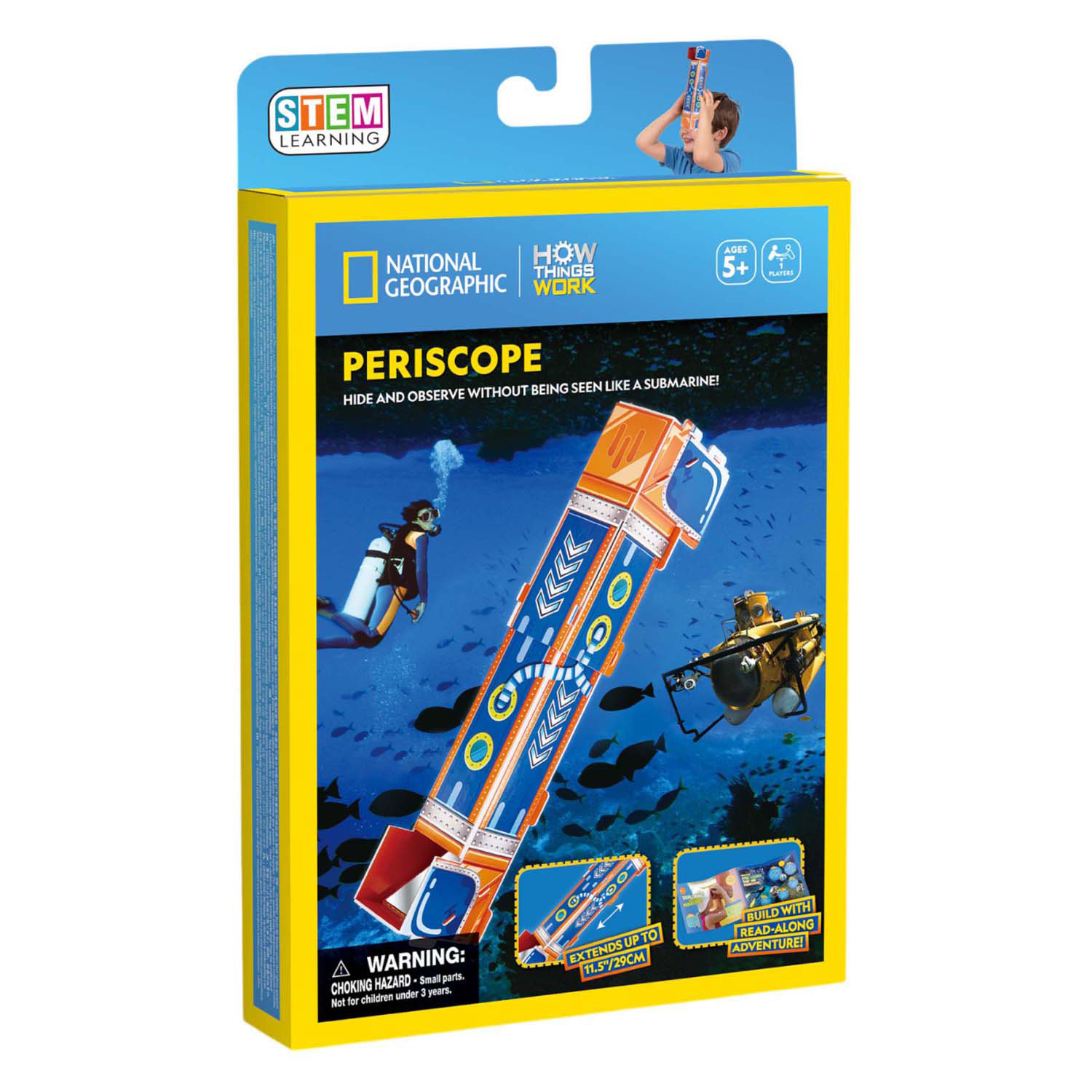 Puzzle 3D amusant cubique Périscope STEM National Geographic