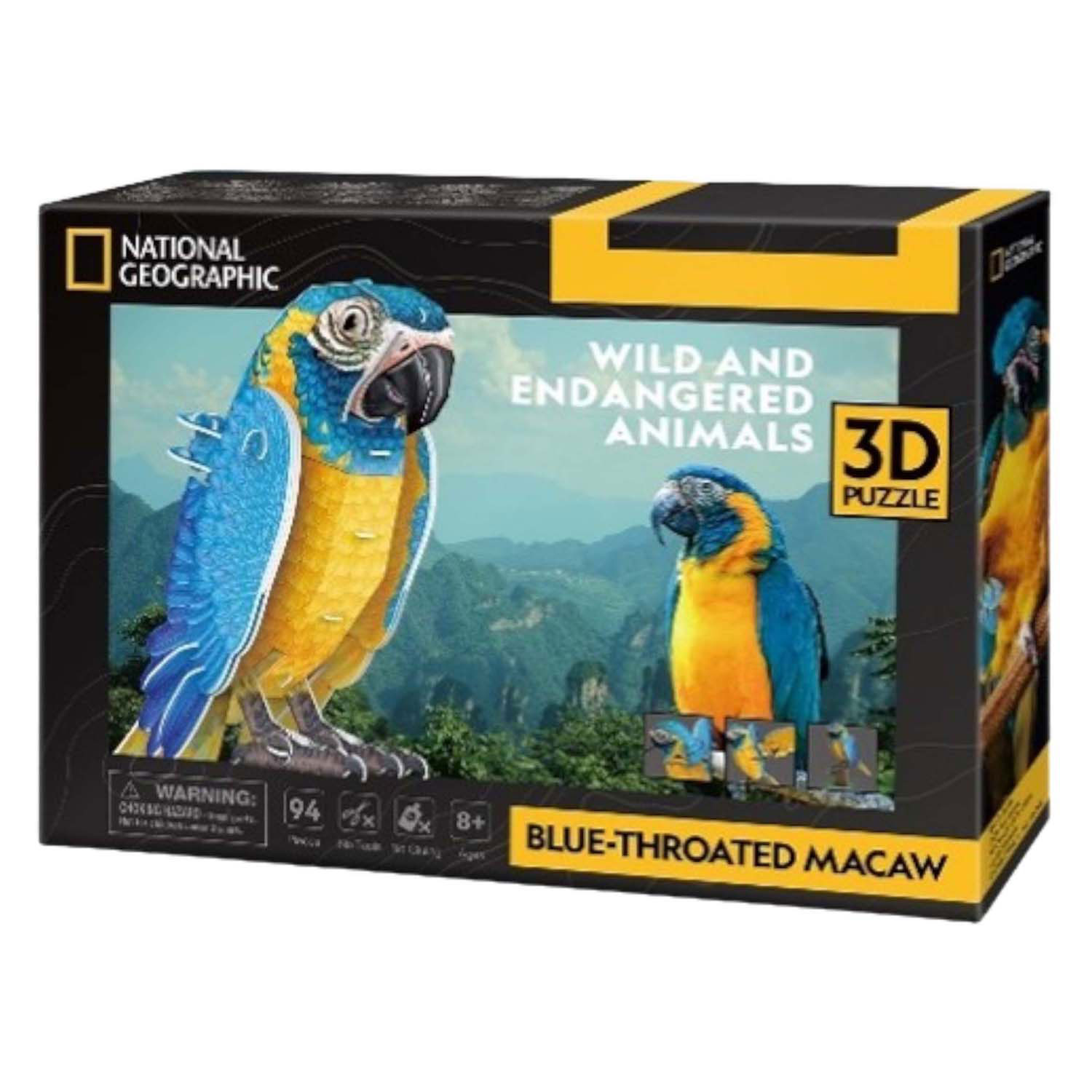 Puzzle 3D amusant et cubique National Geographic Ara