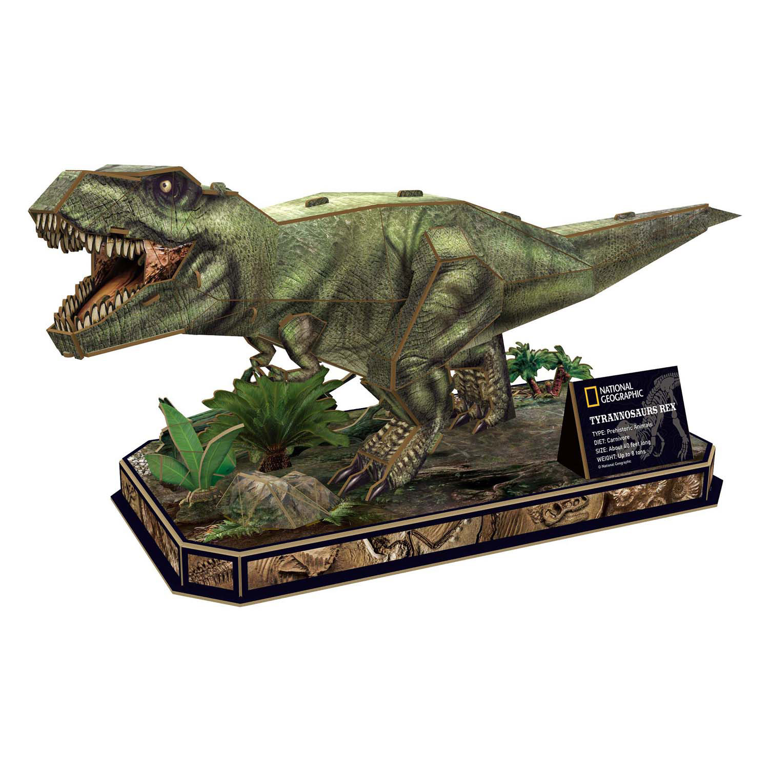 Puzzle 3D amusant et cubique National Geographic T-Rex