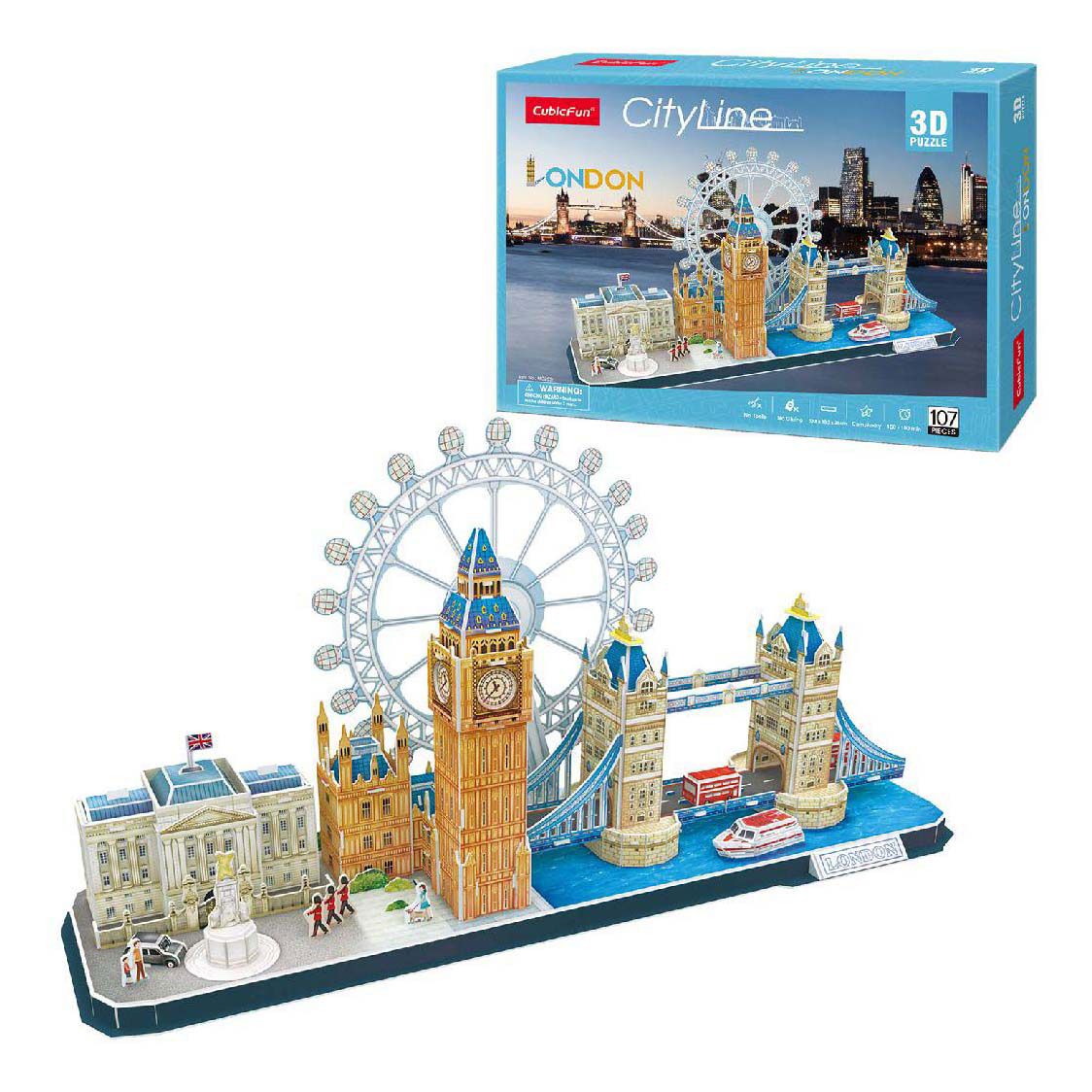 Puzzle 3D cubique amusant City Line Londres