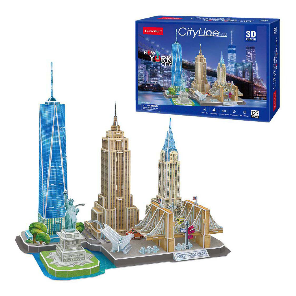 Puzzle 3D cubique amusant City Line New York City