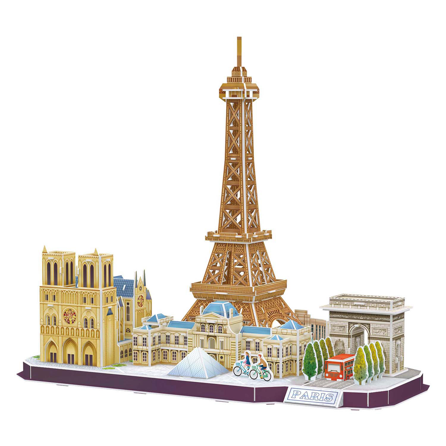 Puzzle 3D cubique amusant City Line Paris