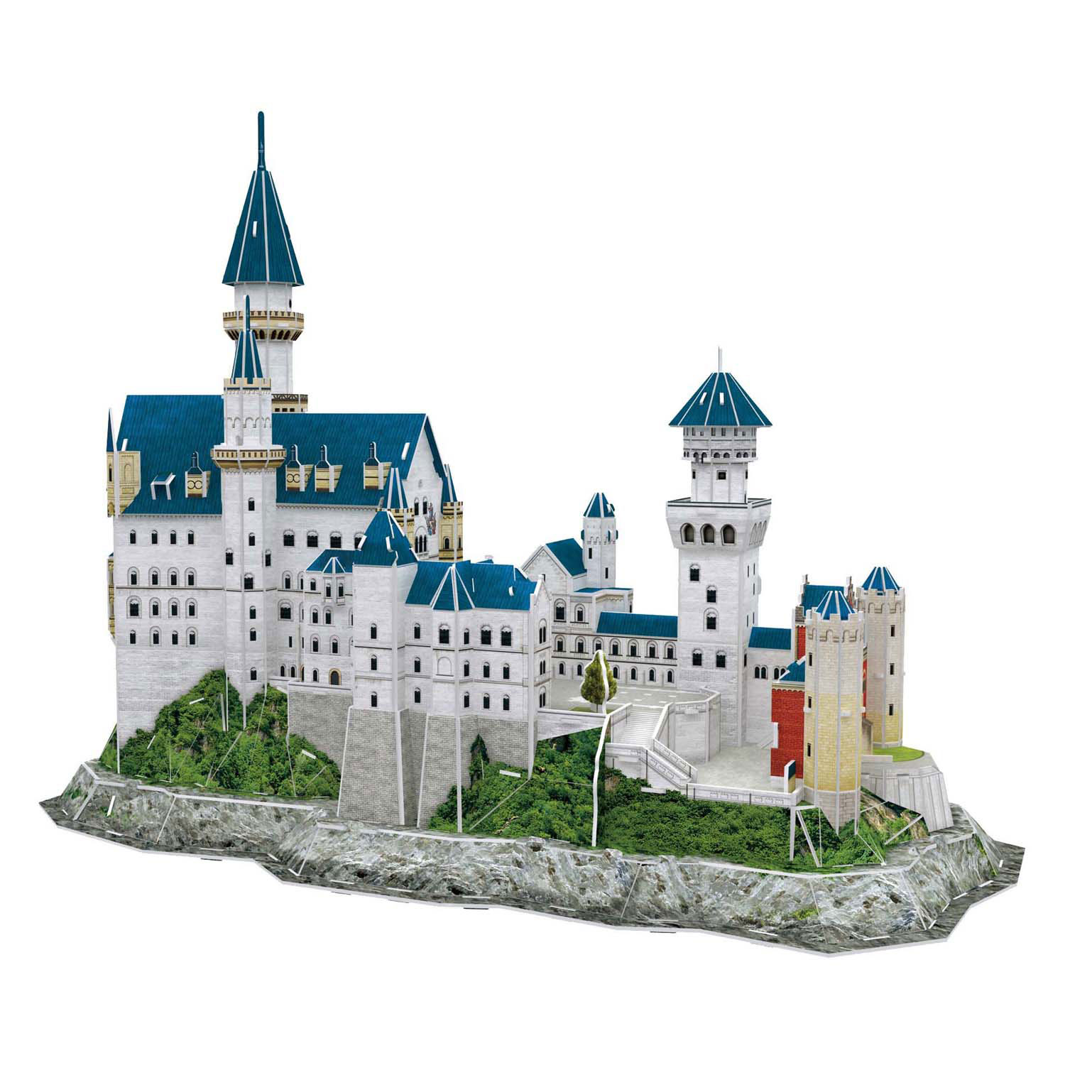 Puzzle 3D cubique amusant Château de Neuschwanstein National Geographic