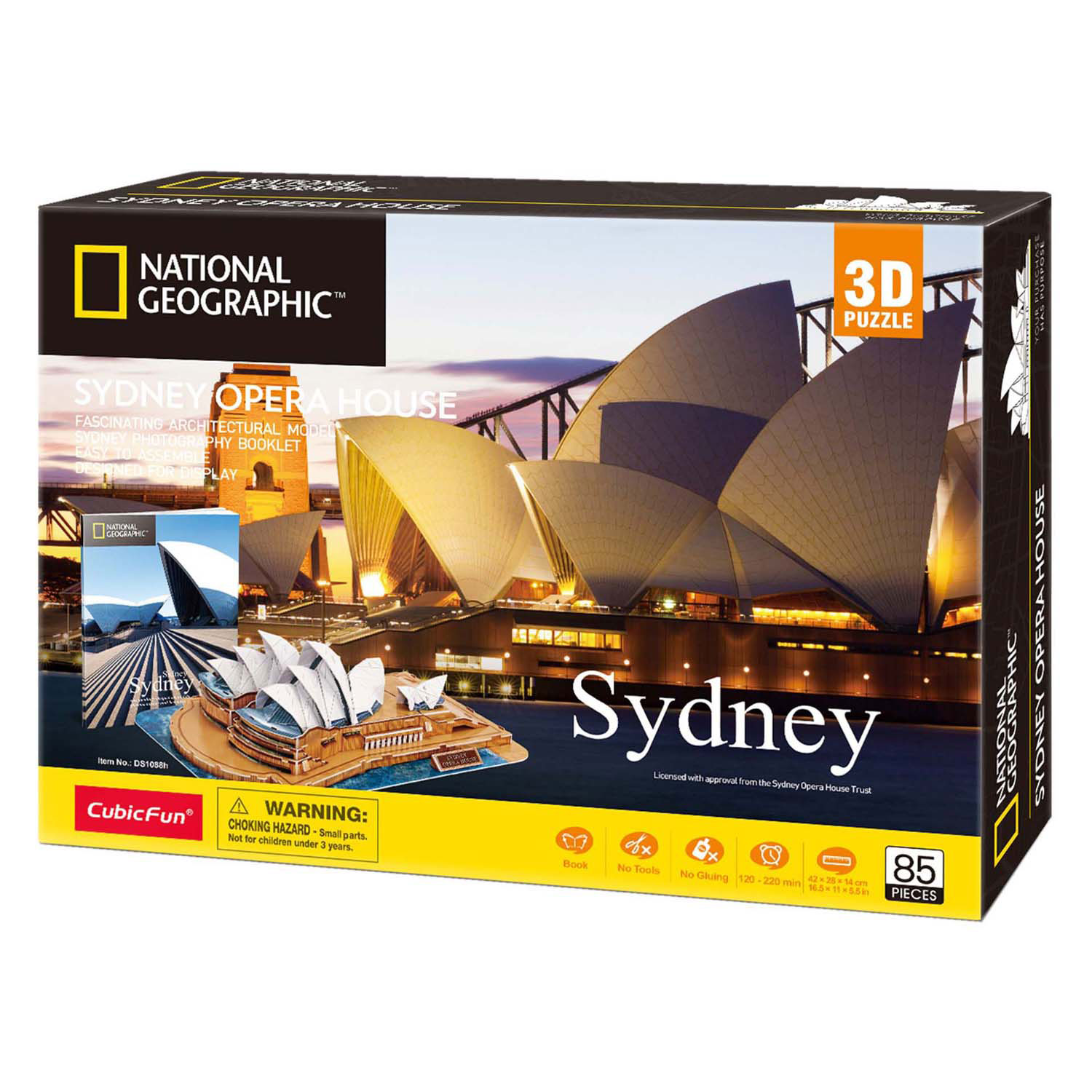 Puzzle 3D cubique amusant National Geographic Opera House Sydney