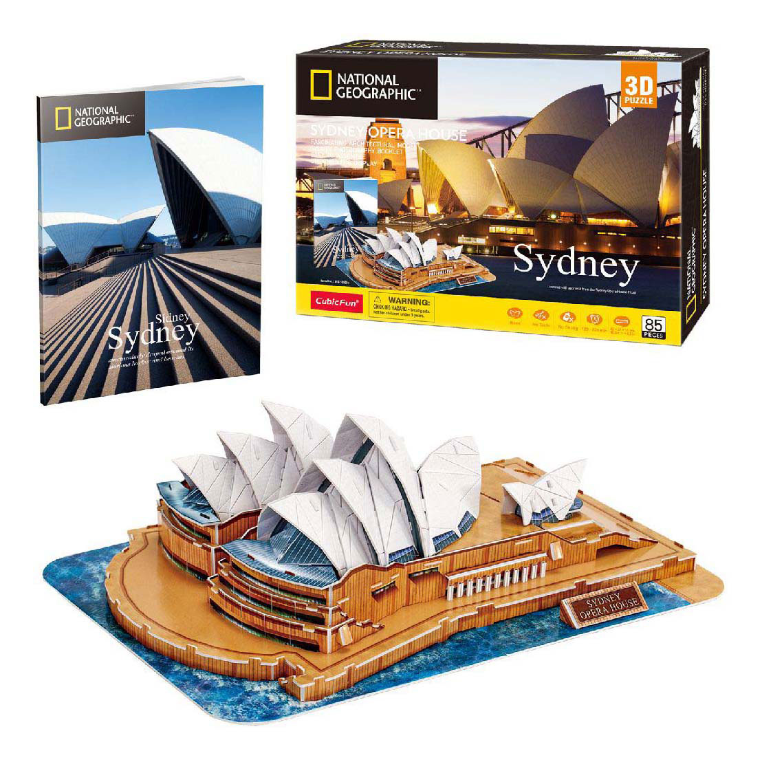 Puzzle 3D cubique amusant National Geographic Opera House Sydney