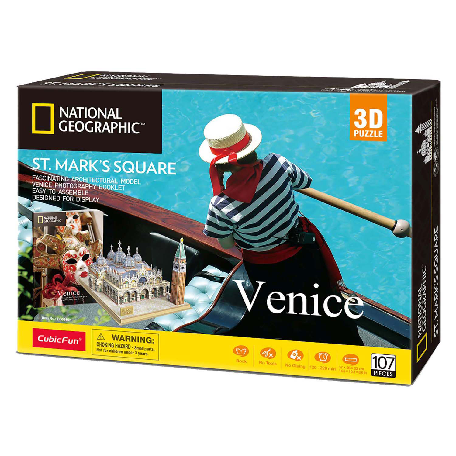 Puzzle 3D cubique amusant National Geographic Place Saint-Marc