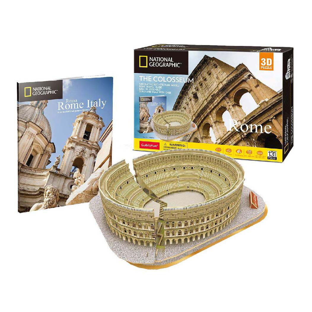 Puzzle 3D cubique amusant National Geographic Le Colisée