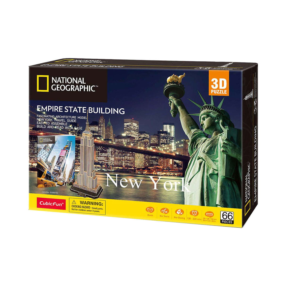 Puzzle 3D amusant cubique National Geographic Empire State Building